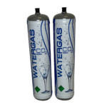 N. 2  BOMBOLE CO2 ALIMENTARE 600 gr. MONOUSO PER GASATORE ATTACCO M11x1